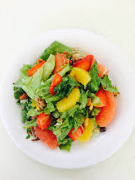 Fruit and Vegetable Salad with Sweet and Sour Chile Dip