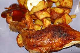 Baked chicken with potatoes