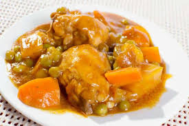Stewed chicken with vegetables