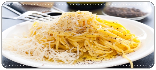 Espaguettis con queso