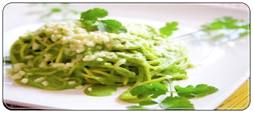 Spaghetti al cilantro