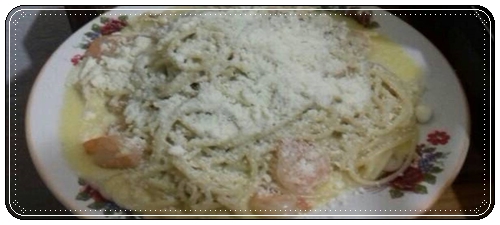 Espaguetis con salsa cabrales o queso fueya