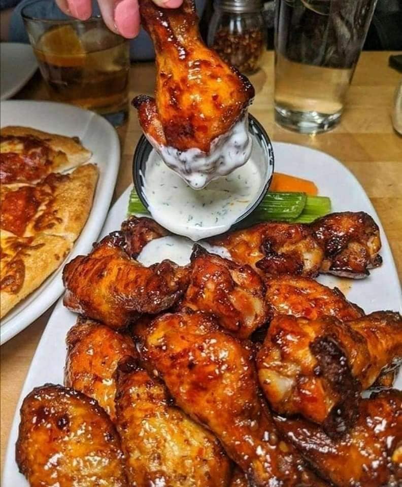 Alitas de pollo BBQ al horno