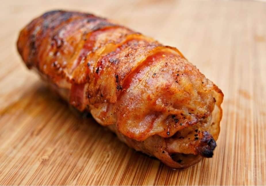 Rollito de pollo y beicon