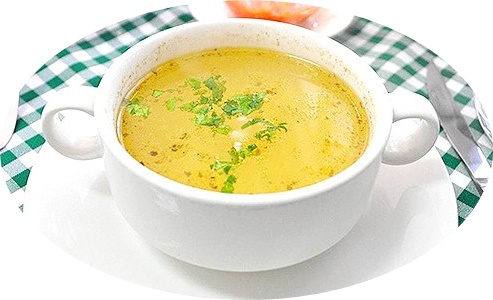 Sopa consomé de pollo