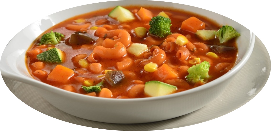 Sopa de coditos con verduras