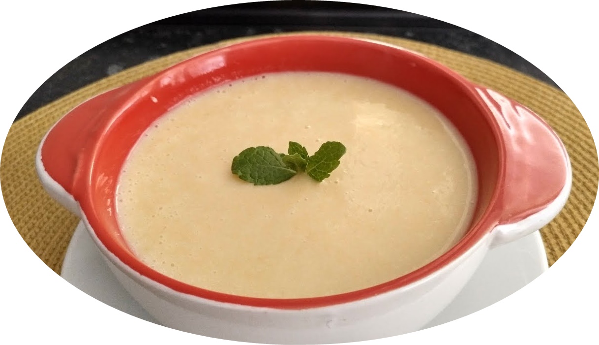 Vegan apple and celery cream