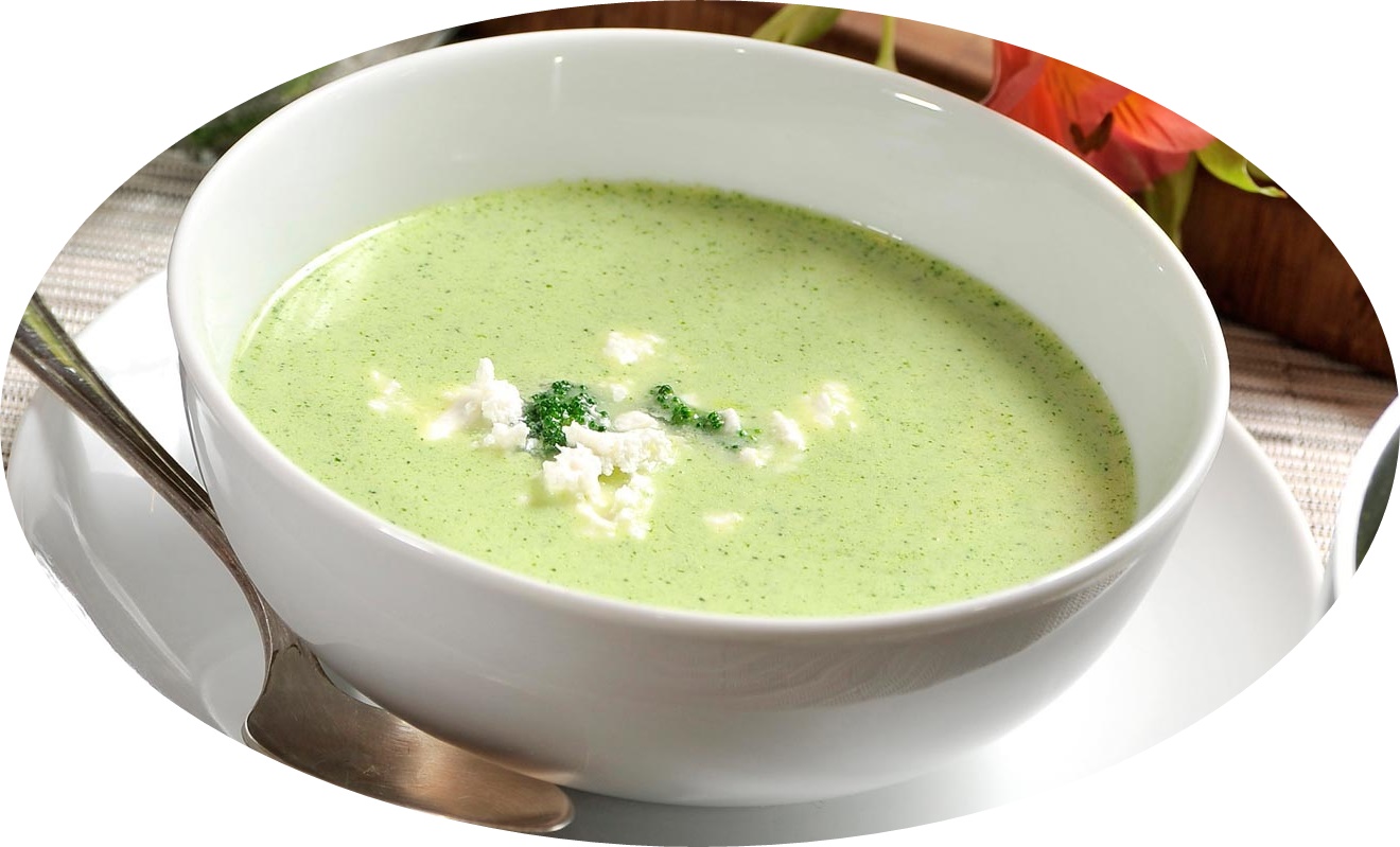Broccoli cream with cheese