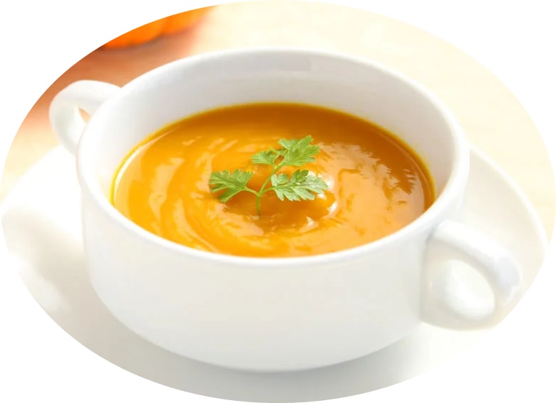 Pumpkin cream with dill