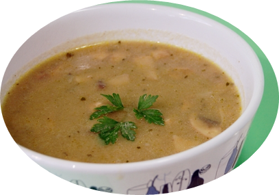 Sopa de champiñones