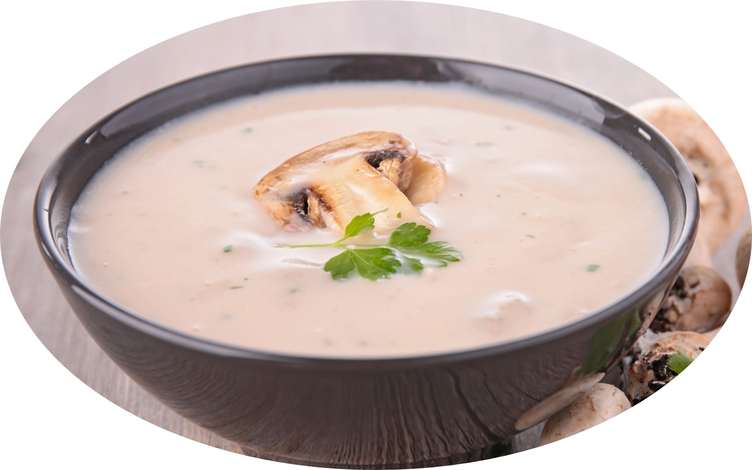 Beige mushroom cream