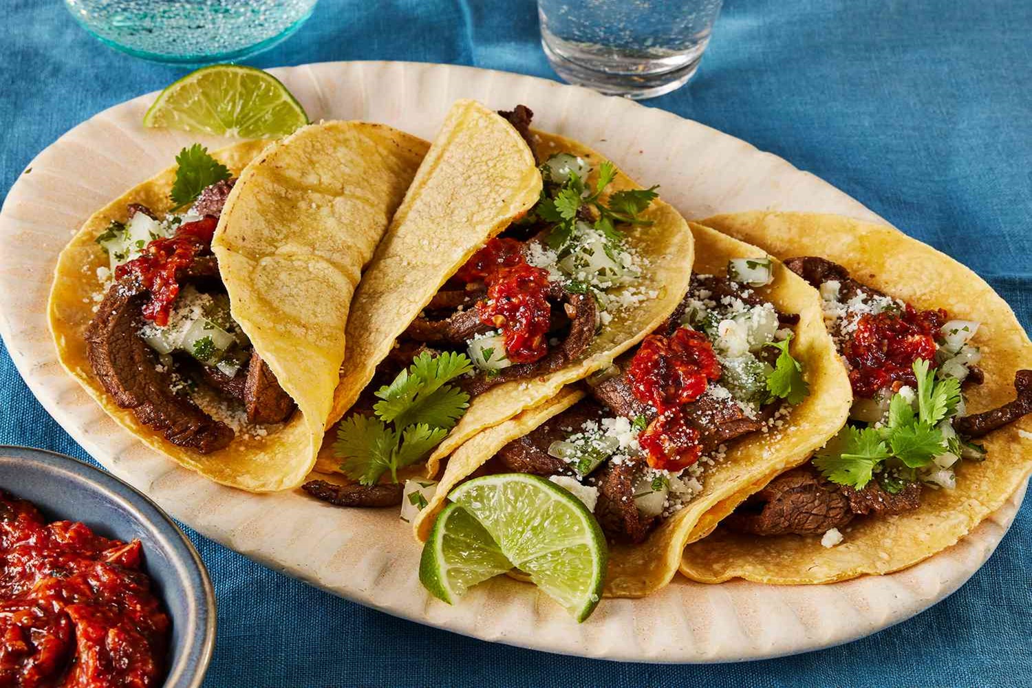 Tacos de carne asada