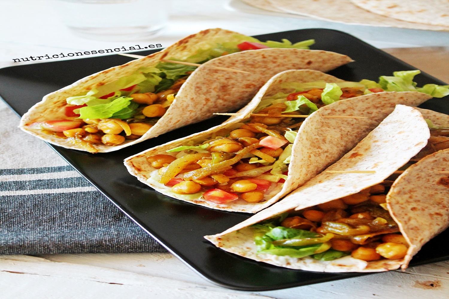 Tacos Vegetarianos de Garbanzos